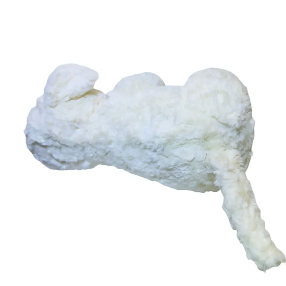 Kellytoy 12”‎ Ivory White Vintage 1970’s Plush Beanie Dog Stuffed Animal Toy